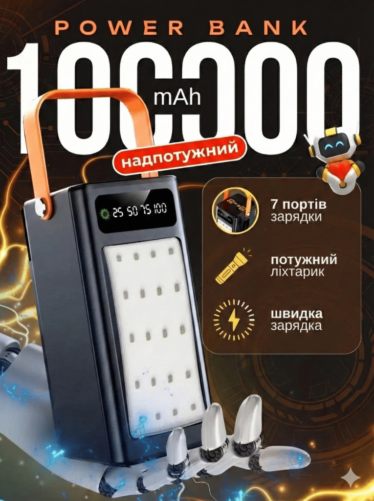 Повербанк 100000mAh(ФБ)